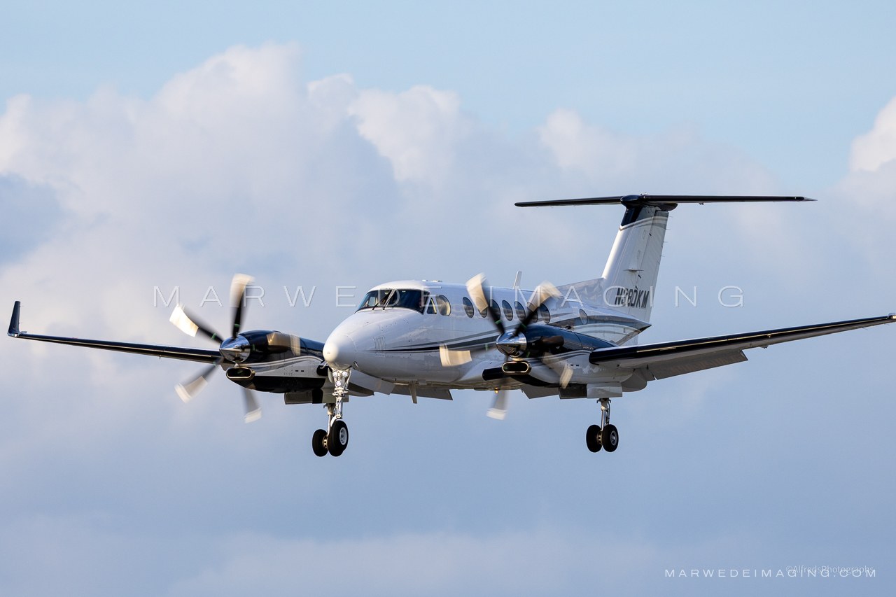 Beechcraft King Air 350 N380KM photographed at KBCT on 2025-02-16