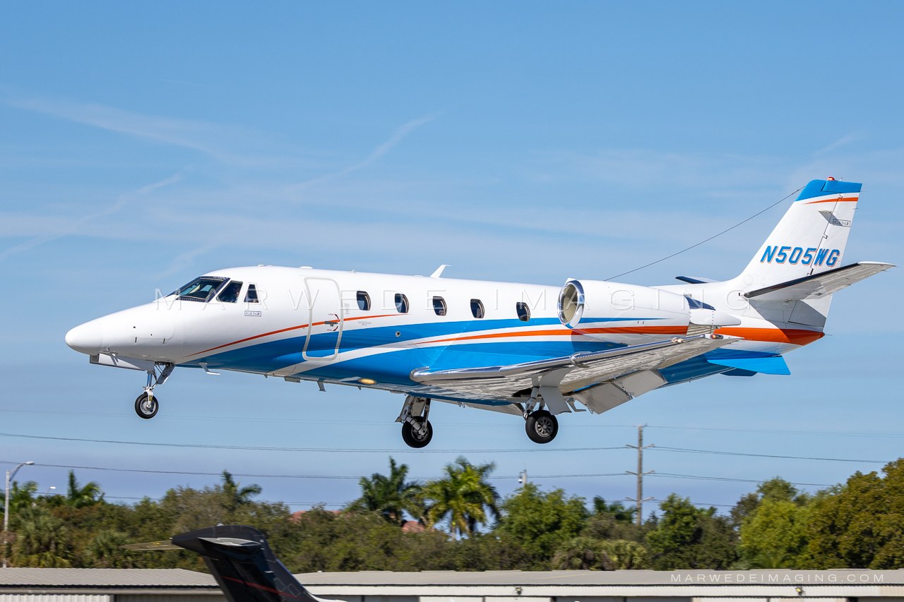 Cessna Citation Excel / XLS N505WG photographed at KBCT on 2026-01-03